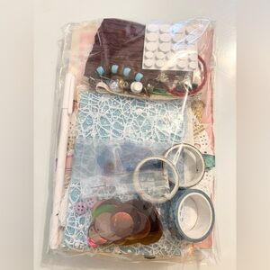 Blue - Mega Junk Journal Kit - 150+ Pcs - Vintage & Botanical
